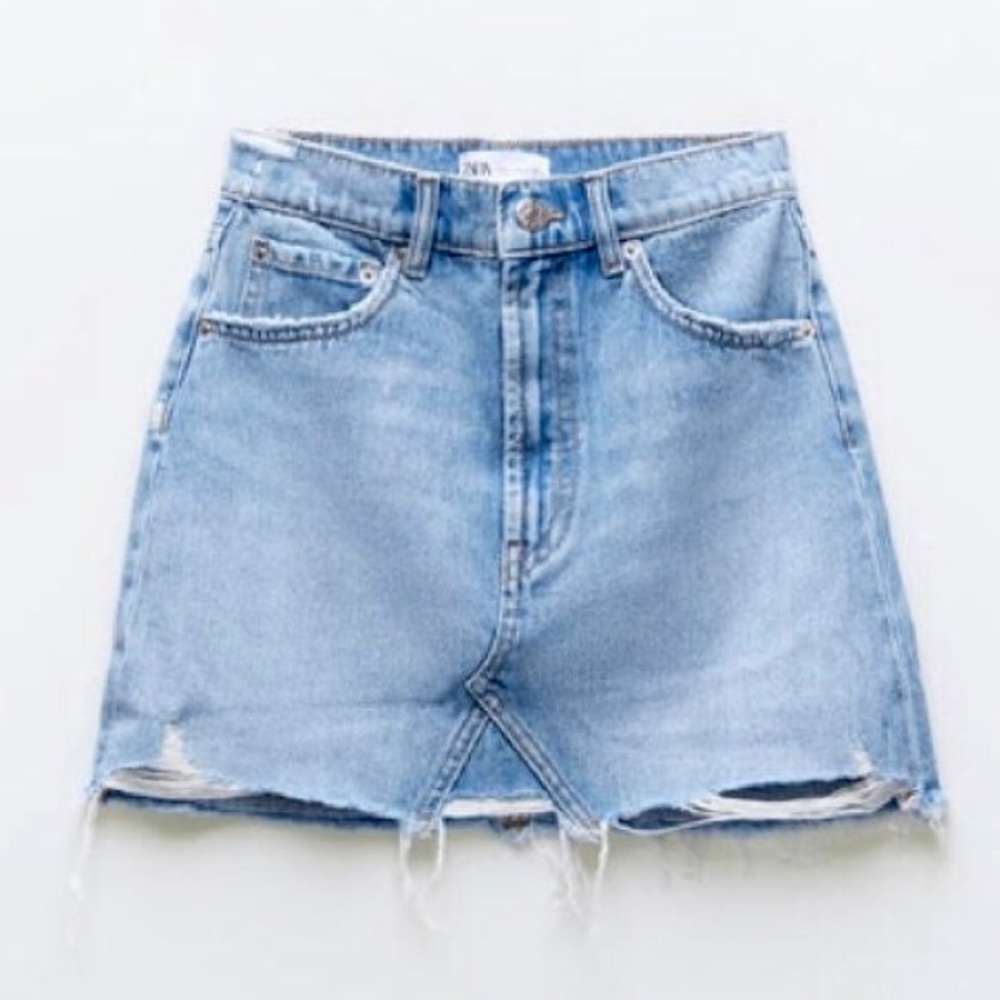 Zara Denim skirt Hi-rise